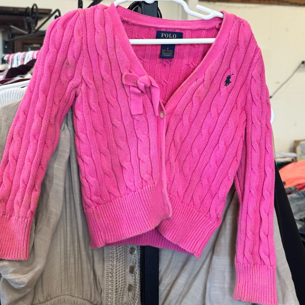 POLO SWEATER GIRLS SIZE 4